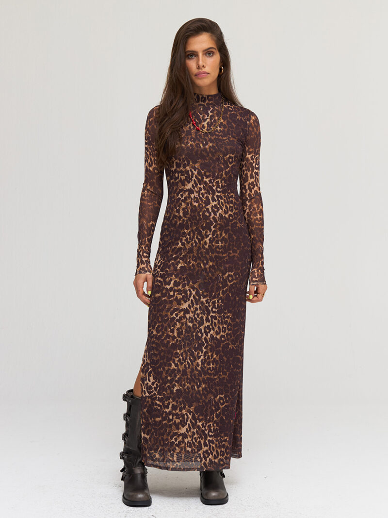 Jessie dress leopard