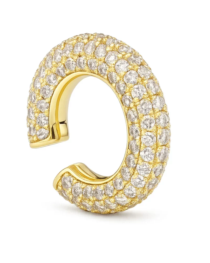 Kos chunky diamond earcuff gold