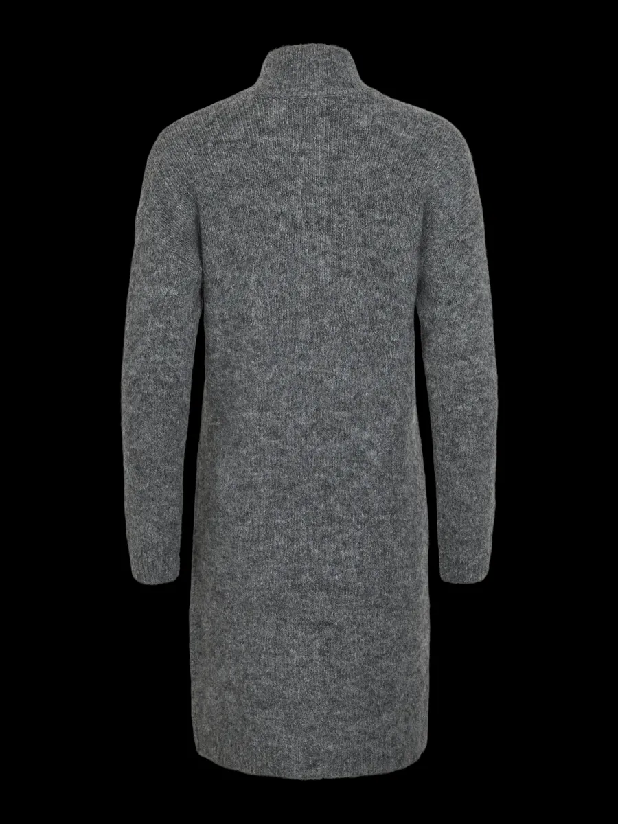 Vininny high neck knit dress grey