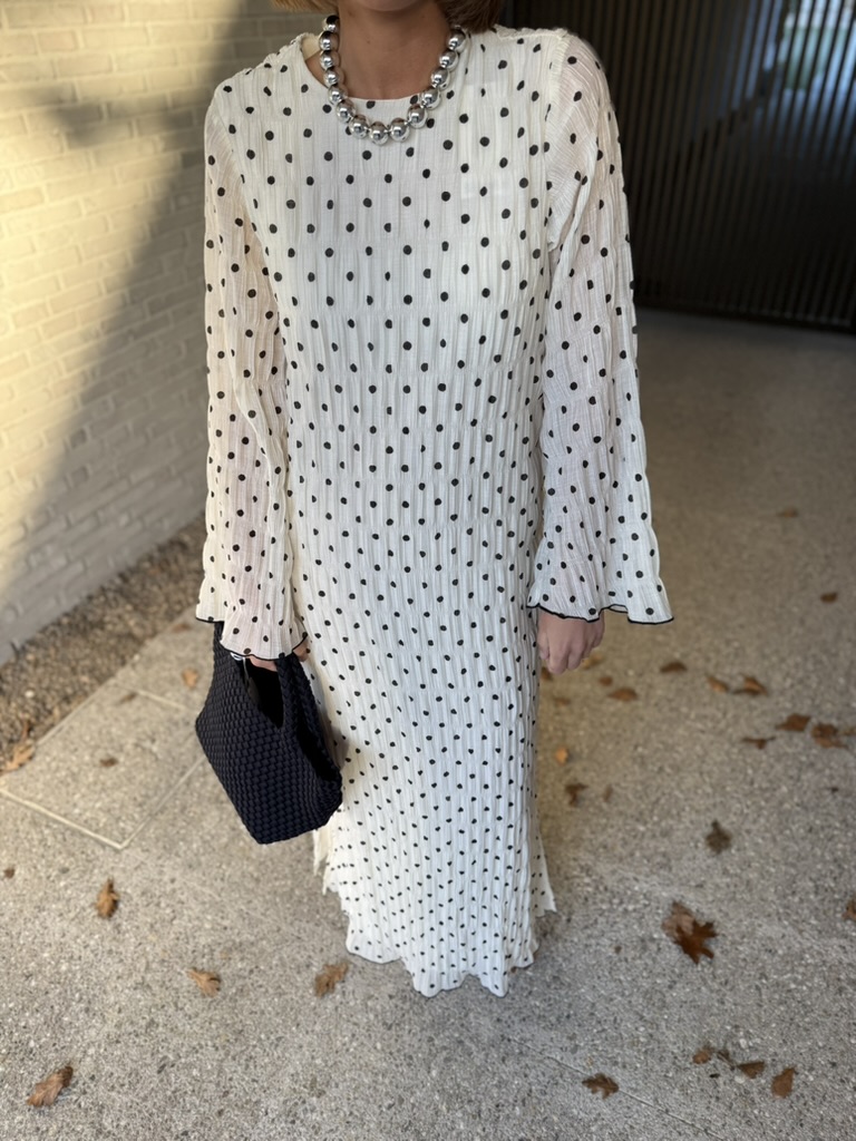 Viebla ankle dress polkadot