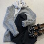 Bonnie mini scarf grey