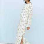 Viebla ankle dress polkadot
