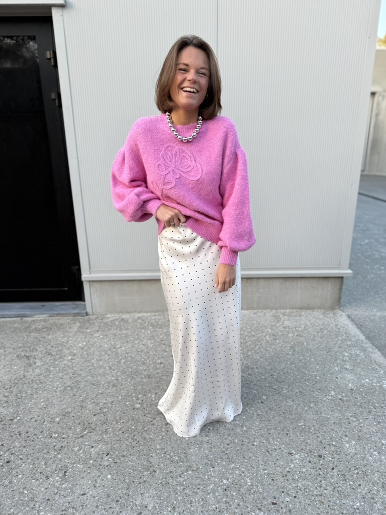 Vifadia skirt cloud dancer polkadots