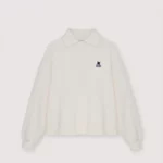TNS logo polo ecru