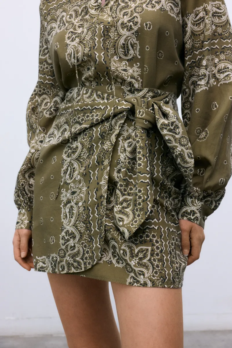 Waterlily Skirt Bandana Print