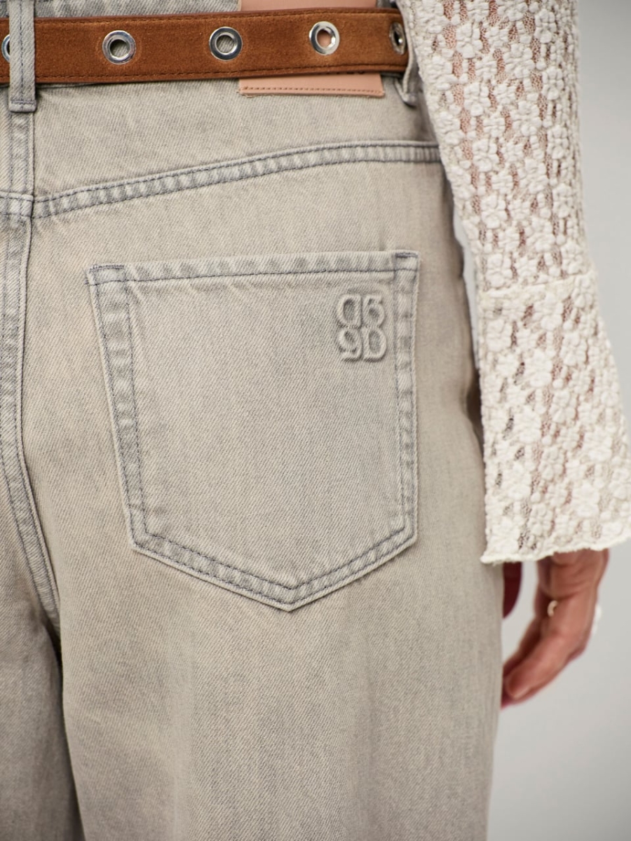 Brave barrel leg jeans grey