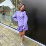 Dyme balloon skirt lilac