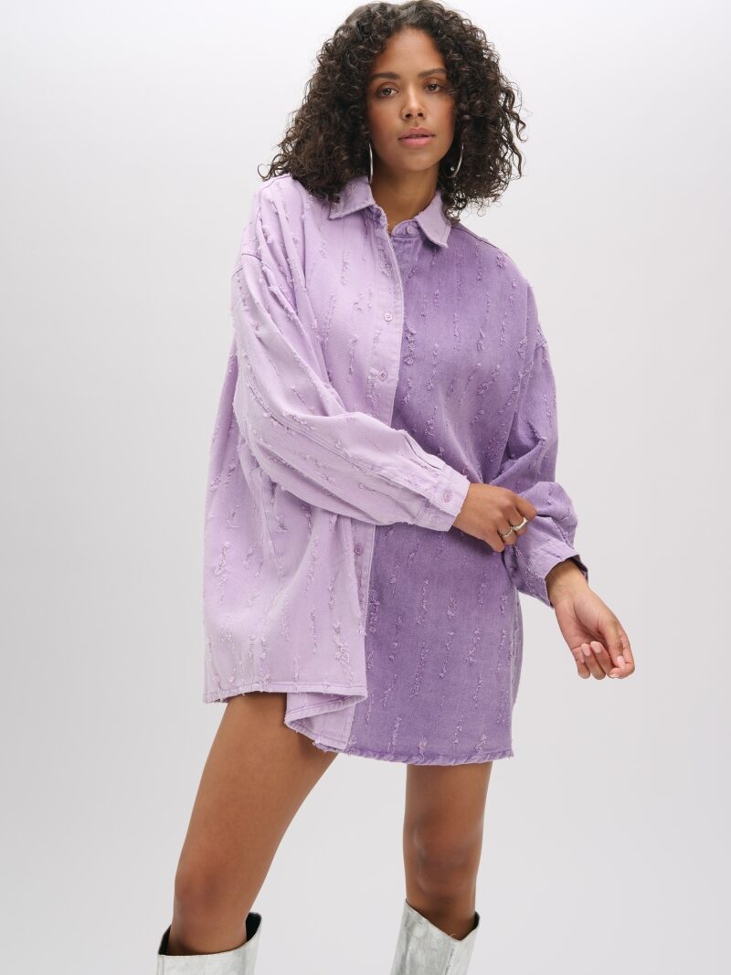 Lolay denim blouse lilac