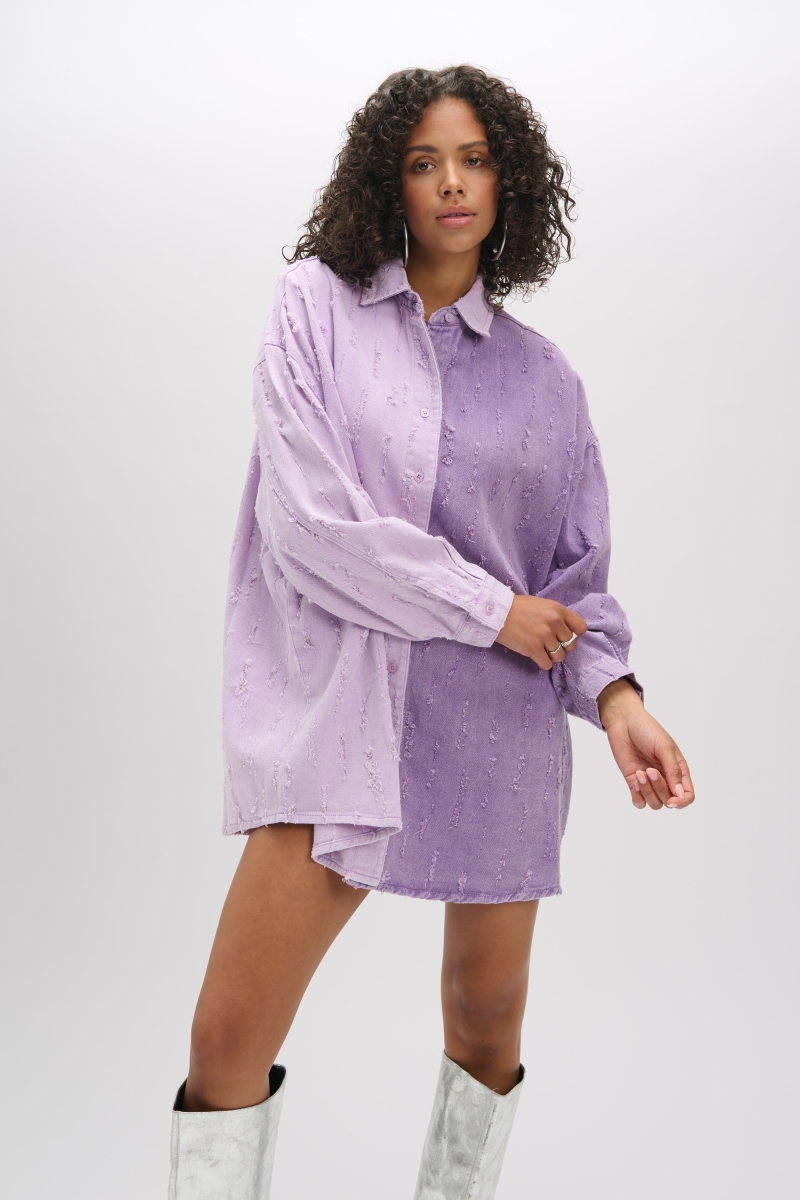 Lolay denim blouse lilac