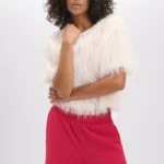 Fayenna fringes blouse white