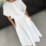 Maaike ballon top white