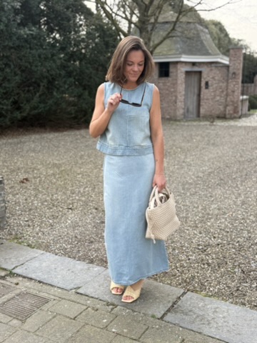 Visola tank top navy stripes