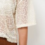 Zaira sequins net top