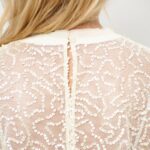 Zaira sequins net top
