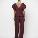 Maelly pants relaxed fit cacao berry