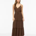 Vilomanja ankle dress brown