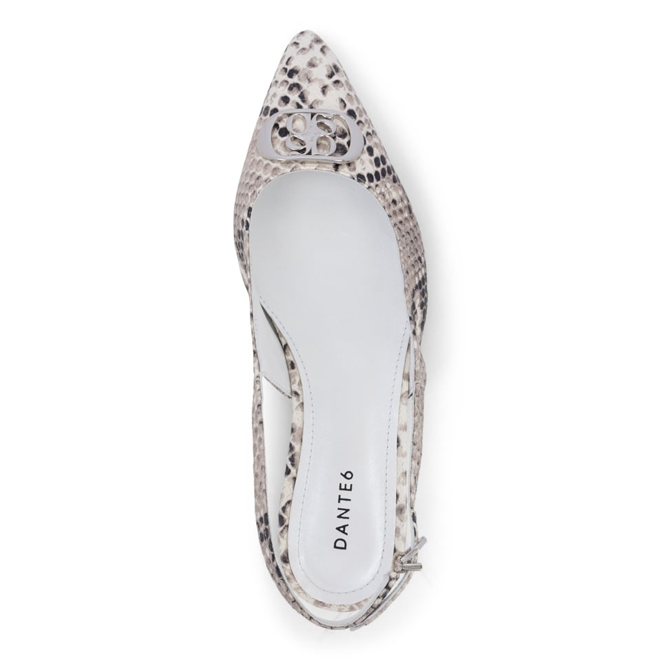 Cinque slingbacks snake