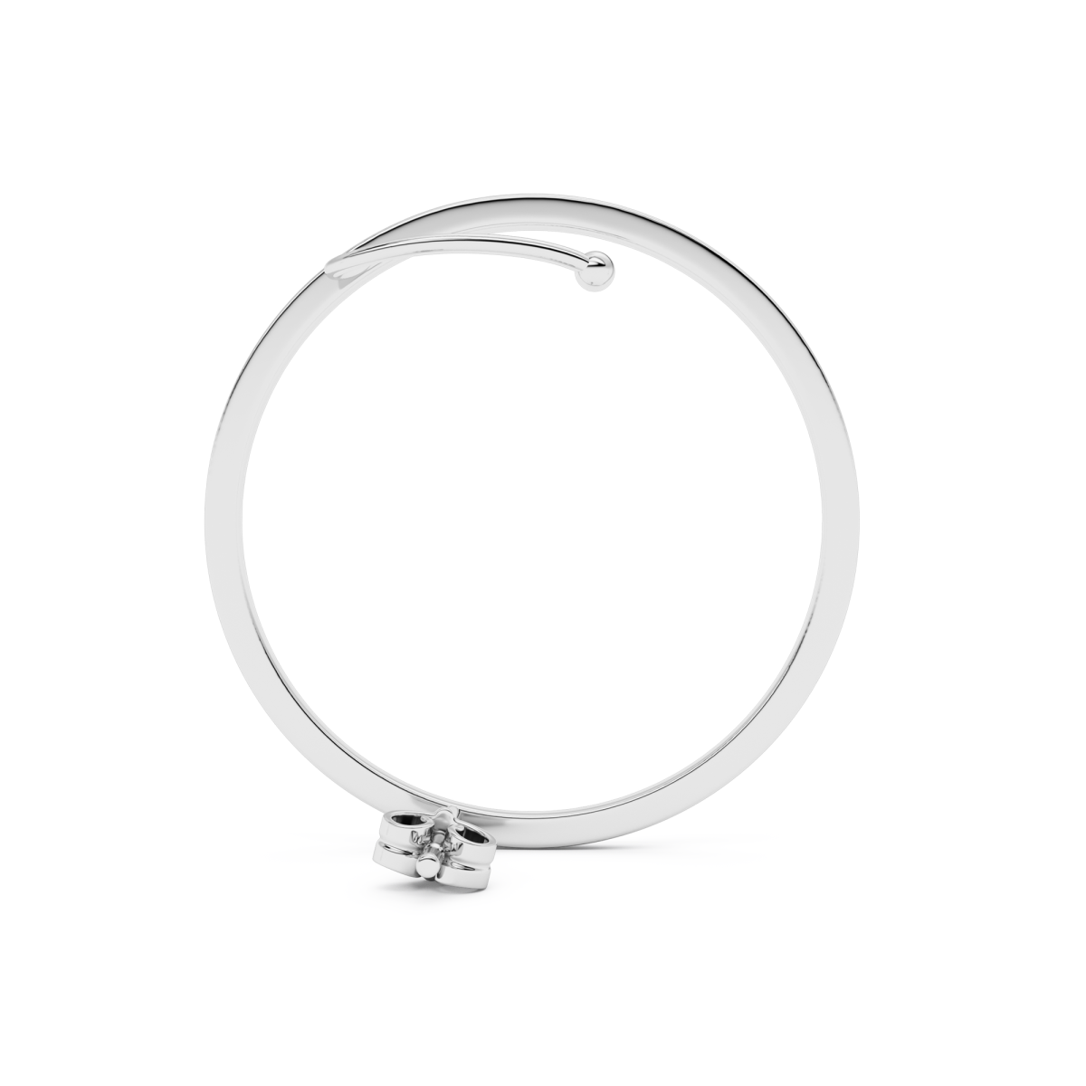 Kay earstud silver