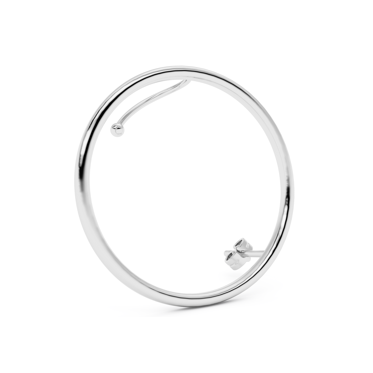 Kay earstud silver