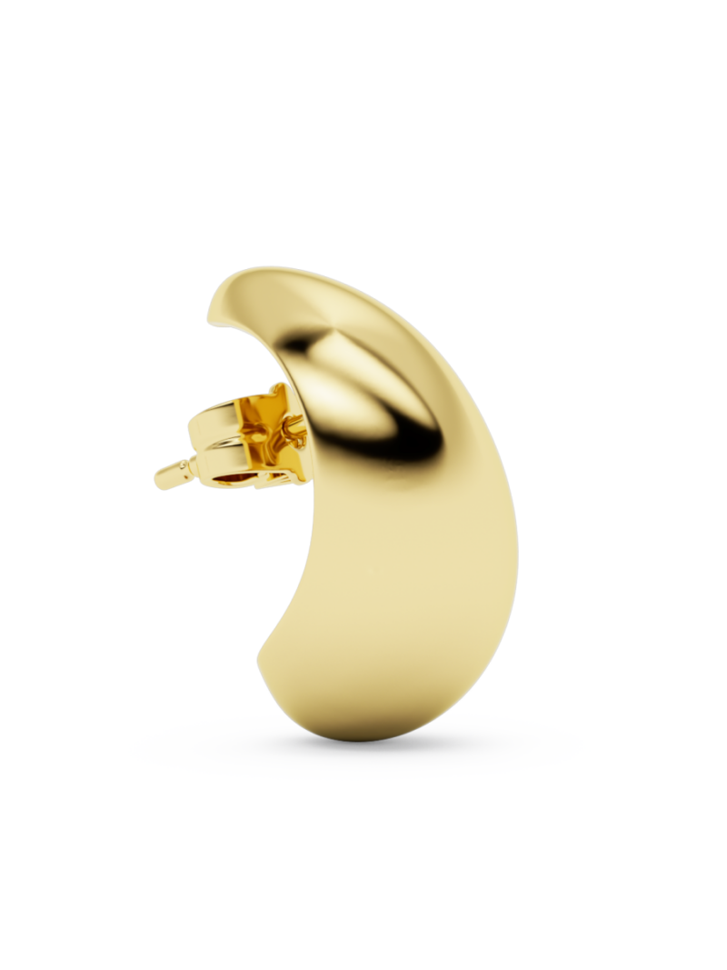 Small bulb earstud gold
