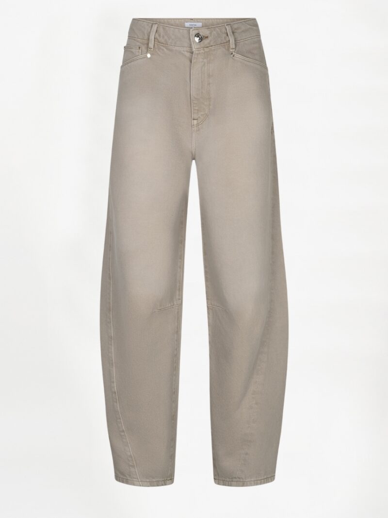 Brave barrel leg jeans greige