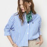 Gabe stripe shirt crisp blue