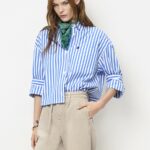 Gabe stripe shirt crisp blue