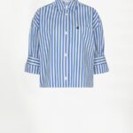 Gabe stripe shirt crisp blue