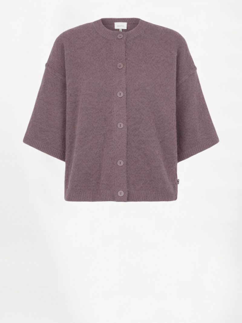 Hiara knit cardigan mauve