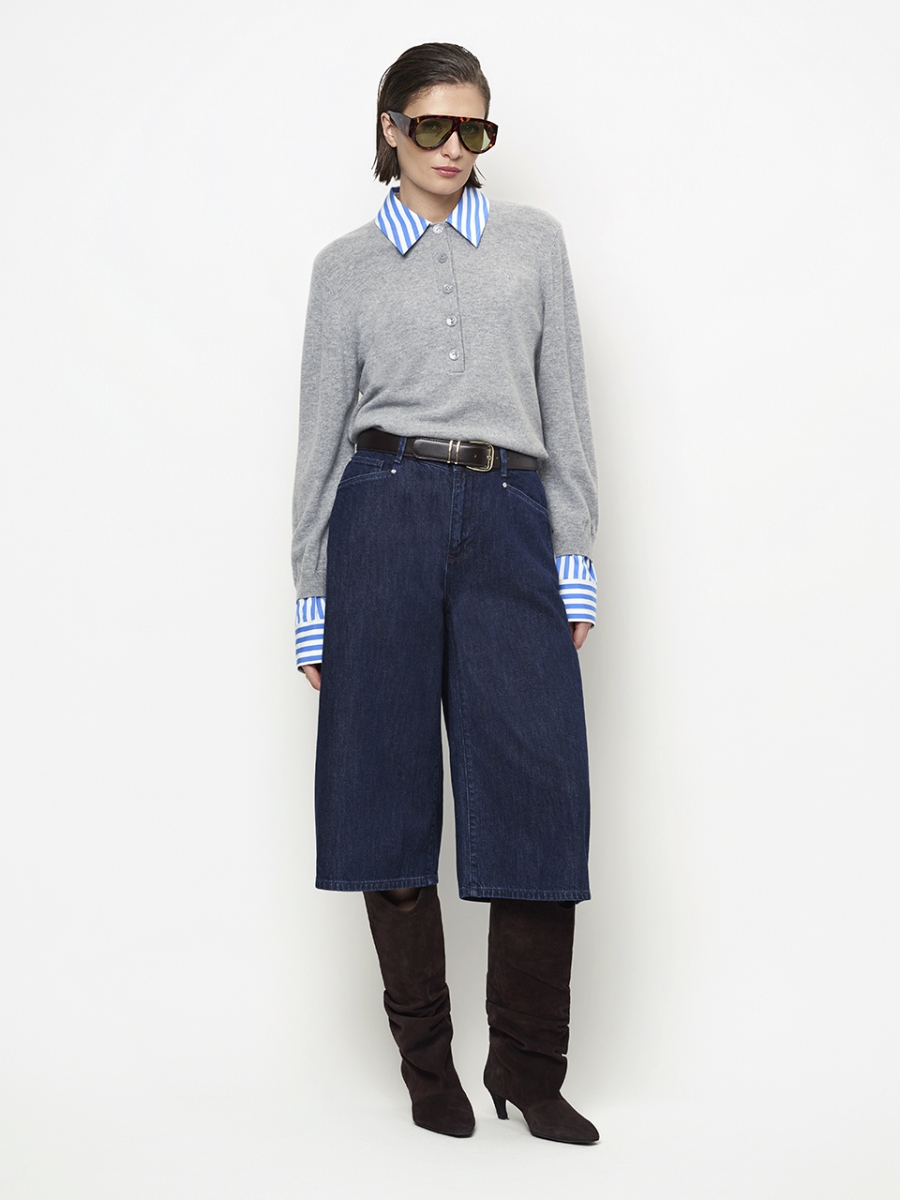Thames knit mixed grey