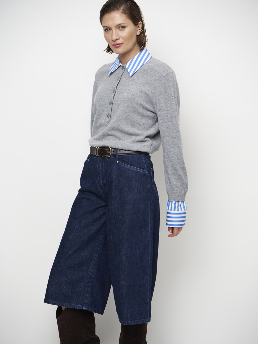 Thames knit mixed grey