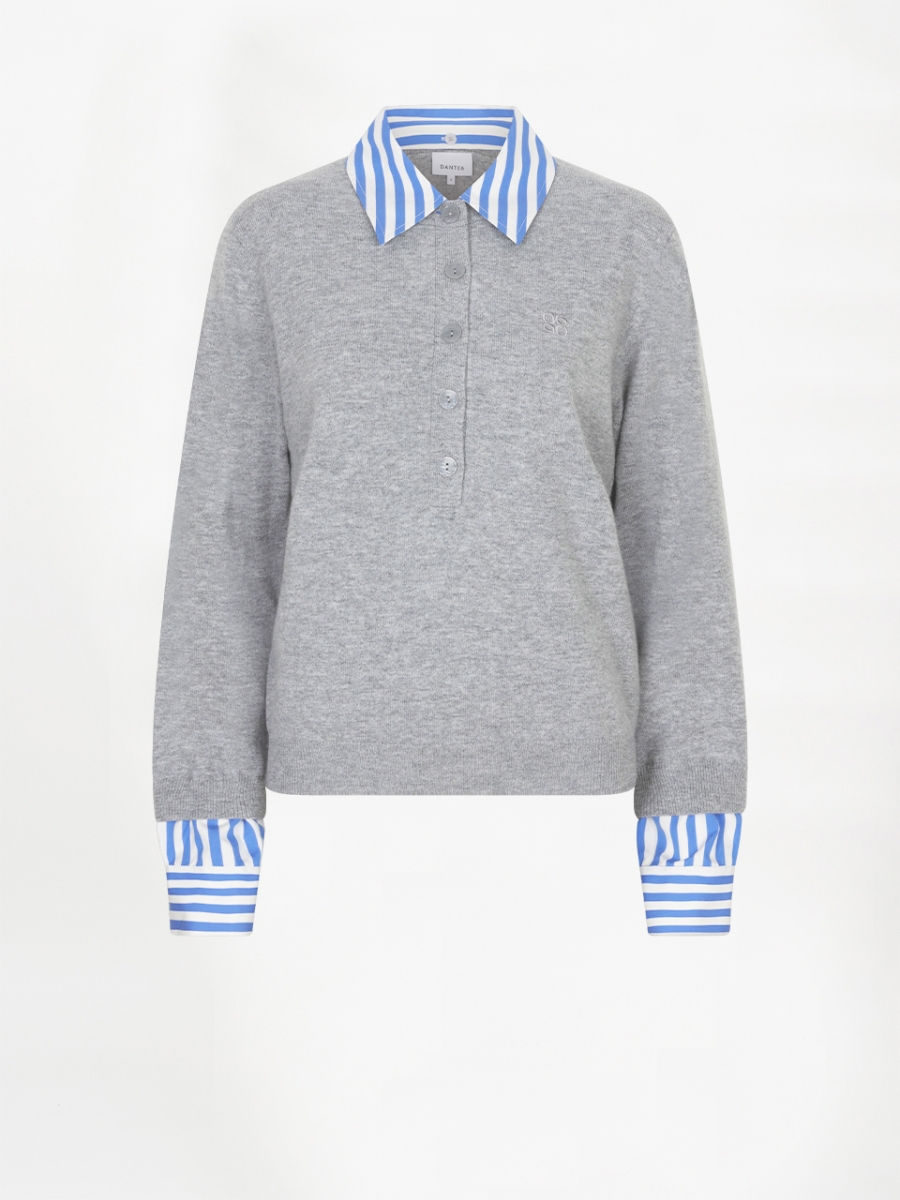 Thames knit mixed grey