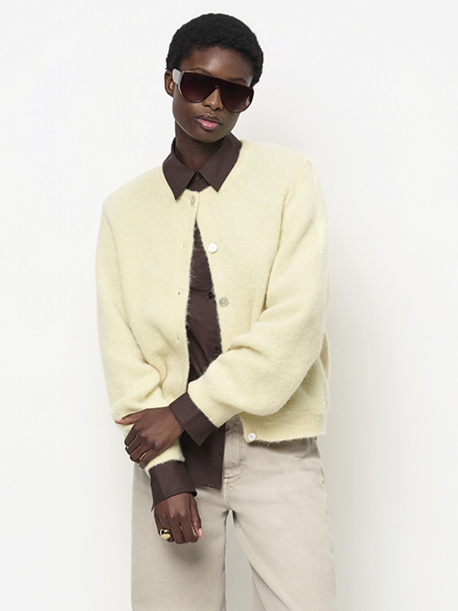 Toronto knit yellow cream