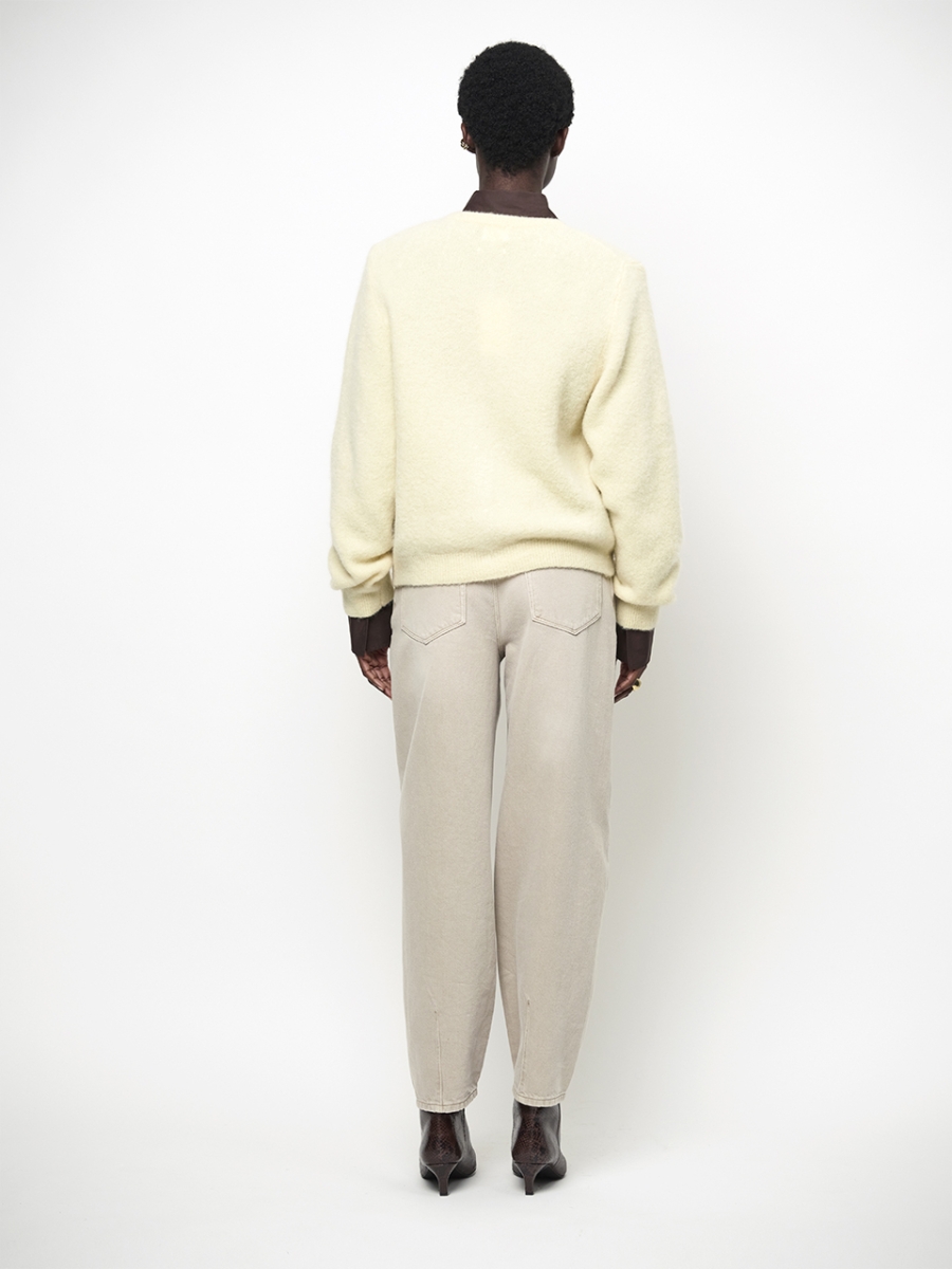 Toronto knit yellow cream