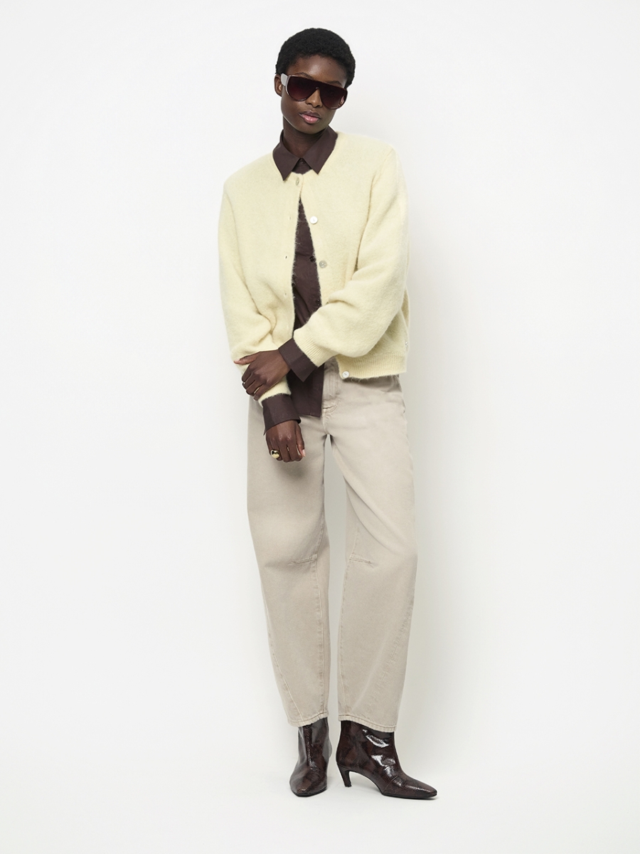 Toronto knit yellow cream