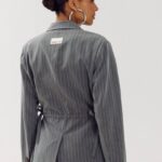 Anina blazer grey pinstripe