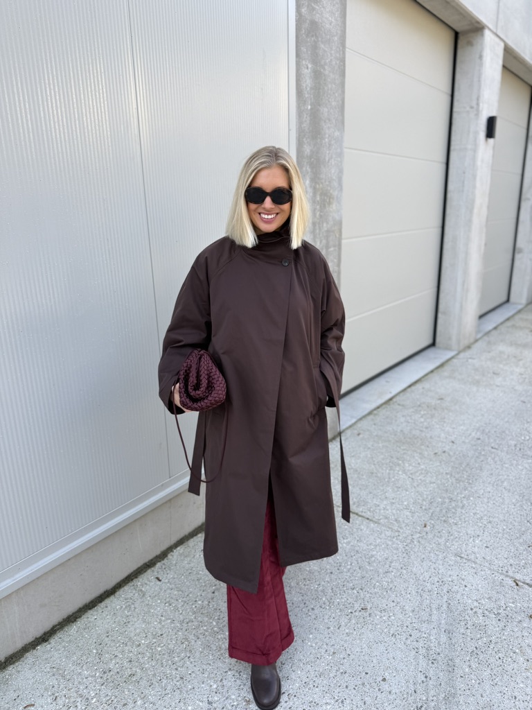 Vikiwi trench coat brown