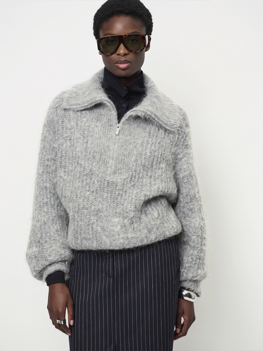 Emyla knit heather grey