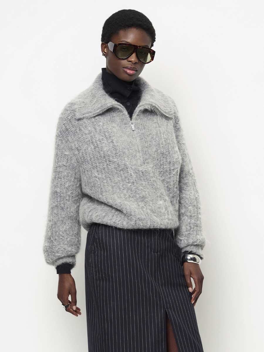 Emyla knit heather grey