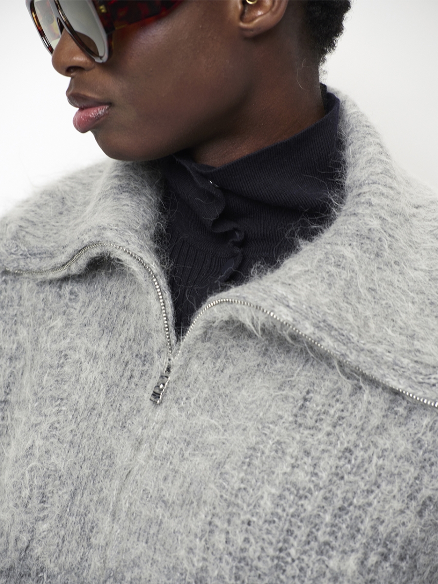 Emyla knit heather grey