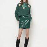 Evon mini skirt evergreen