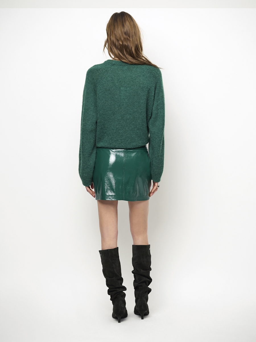 Evon mini skirt evergreen