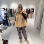 Gilet fourrure camel