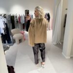 Gilet fourrure camel