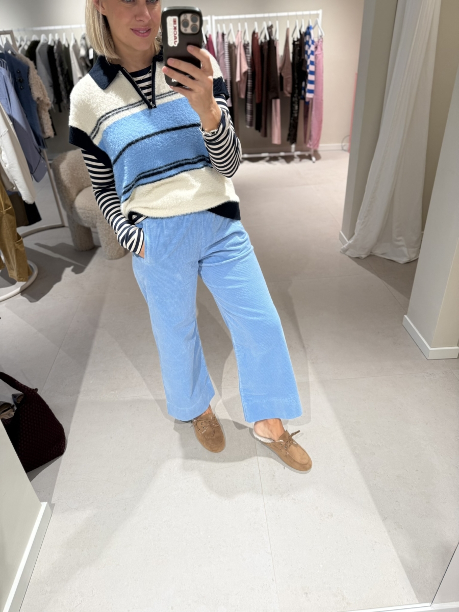 Jimmy velours celeste