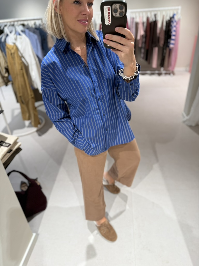 Ketty shirt indigo stripe