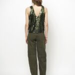 Lavelle singlet olive sequins