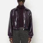 Lisai knitted polo plum