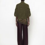 Mahani cape knit olive