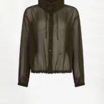 Shapiro pinstripe shirt olive